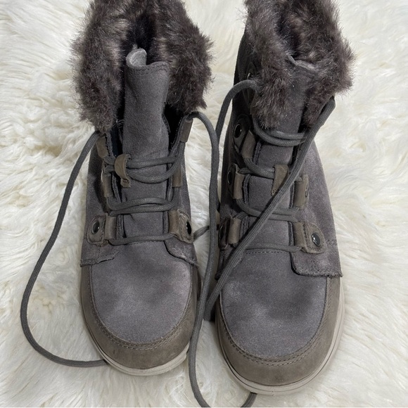 Sorel Explorer Joan Boots Grey Size 7 Women’s Snow Winter - Picture 4 of 7
